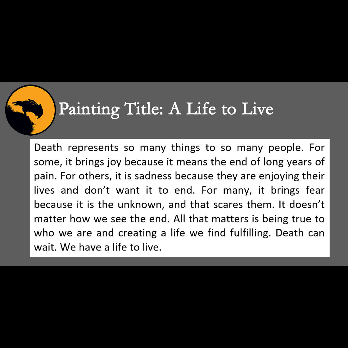 A Life to Live - about being true to who we are - 11x14, 11x17 Print