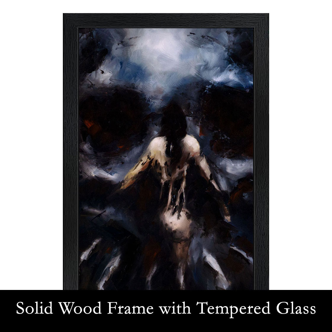Darkness Calls - about hiding in the darkness - 11x14, 11x17  Print