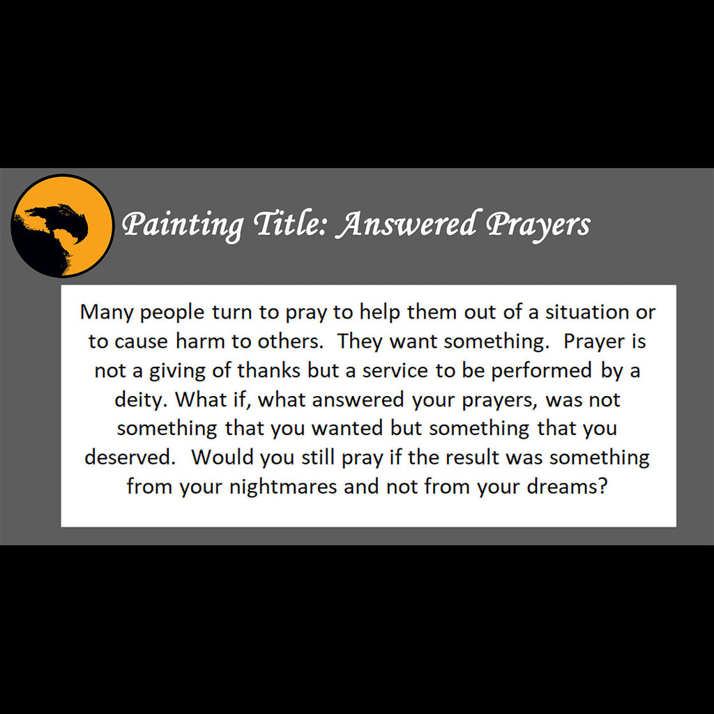 Answered Prayers Print <br>(about meaning of prayer)