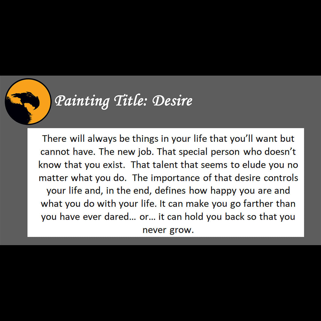 Desire Print <br>(about how desire controls your life)
