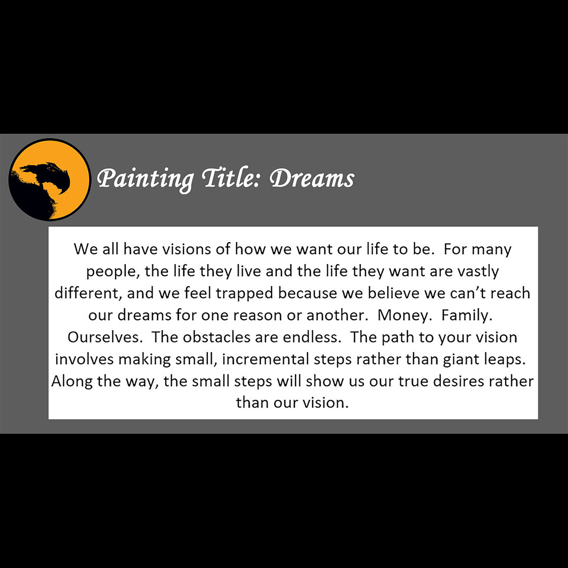 Dreams - about taking small steps in life - 11x14, 11x17 Print