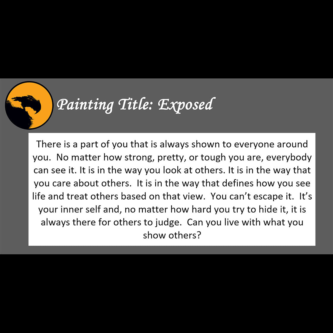 Exposed - about what you show to others - 11x14, 11x17 Print
