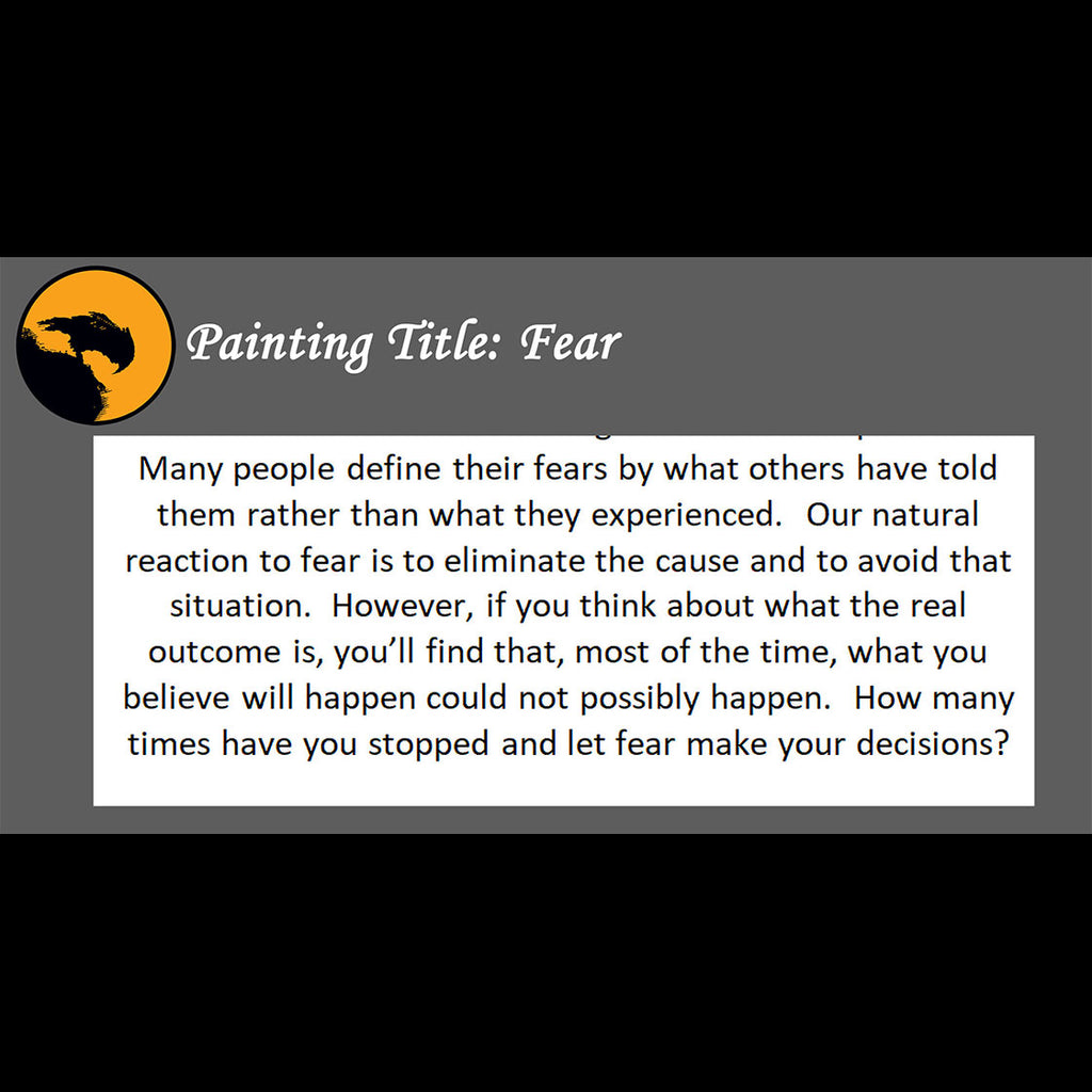 Fear Print <br>(about fearing the unknown)