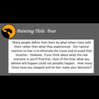 Fear Print <br>(about fearing the unknown)