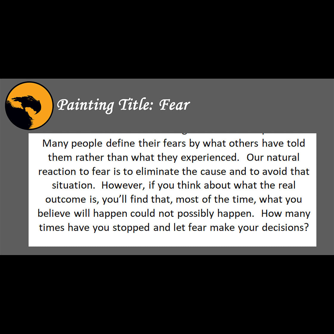 Fear - about fearing the unknown - 11x14, 11x17 Print