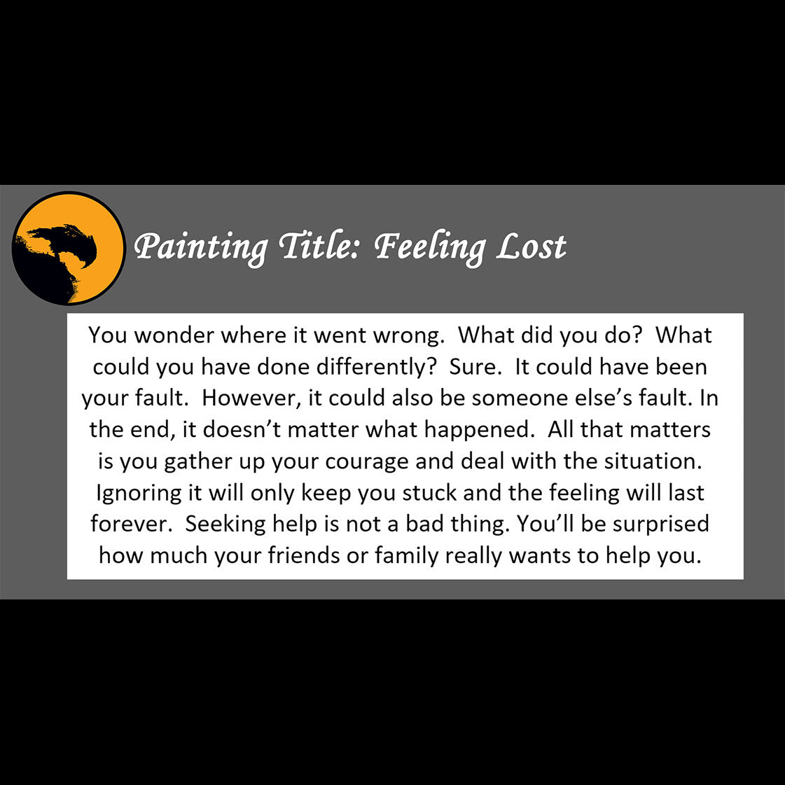 Feeling Lost - about being overwhelmed - 11x14, 11x17 Print