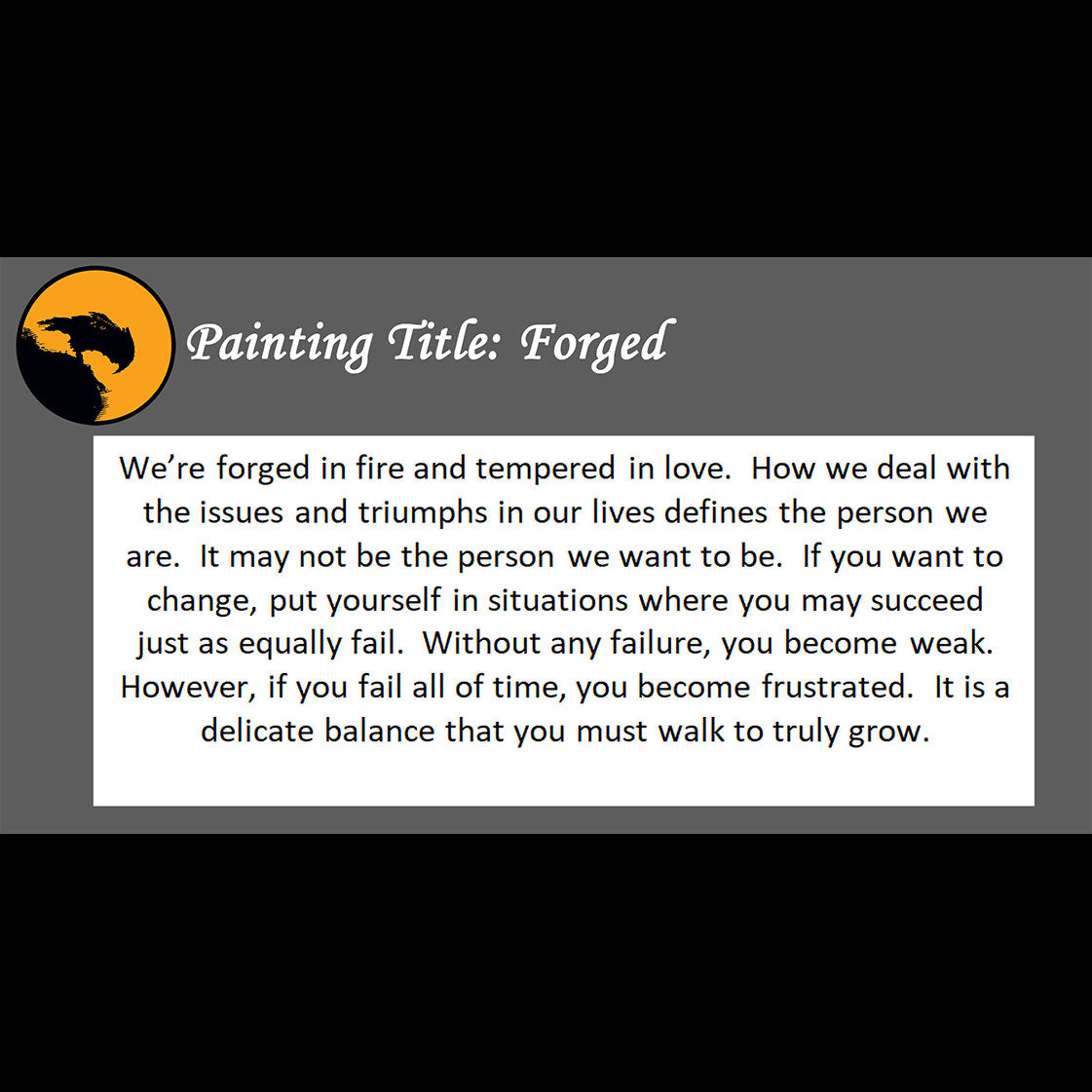 Forged Print <br>(about changing yourself)