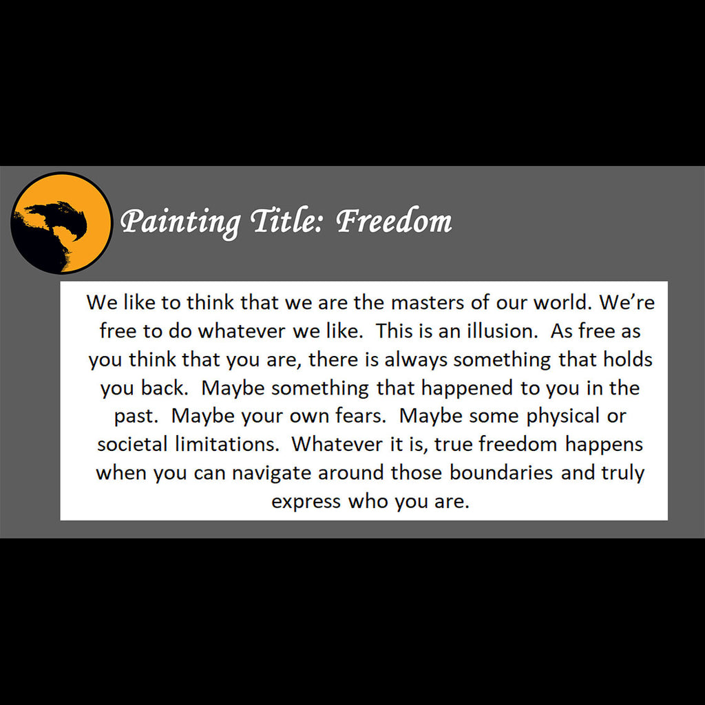 Freedom Print <br>(about freedom is an illusion)
