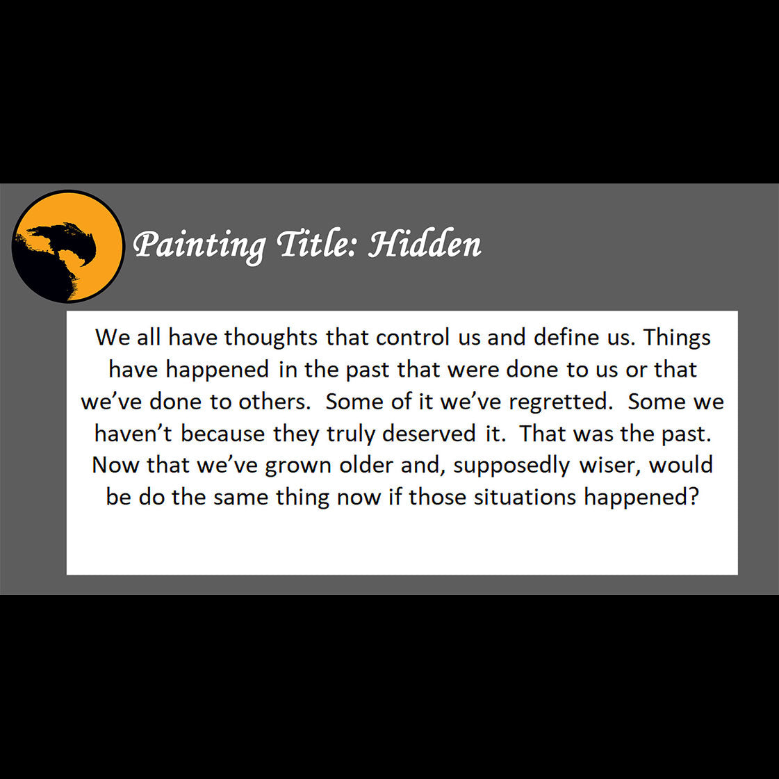 Hidden - about past regrets - 11x14, 11x17 Print
