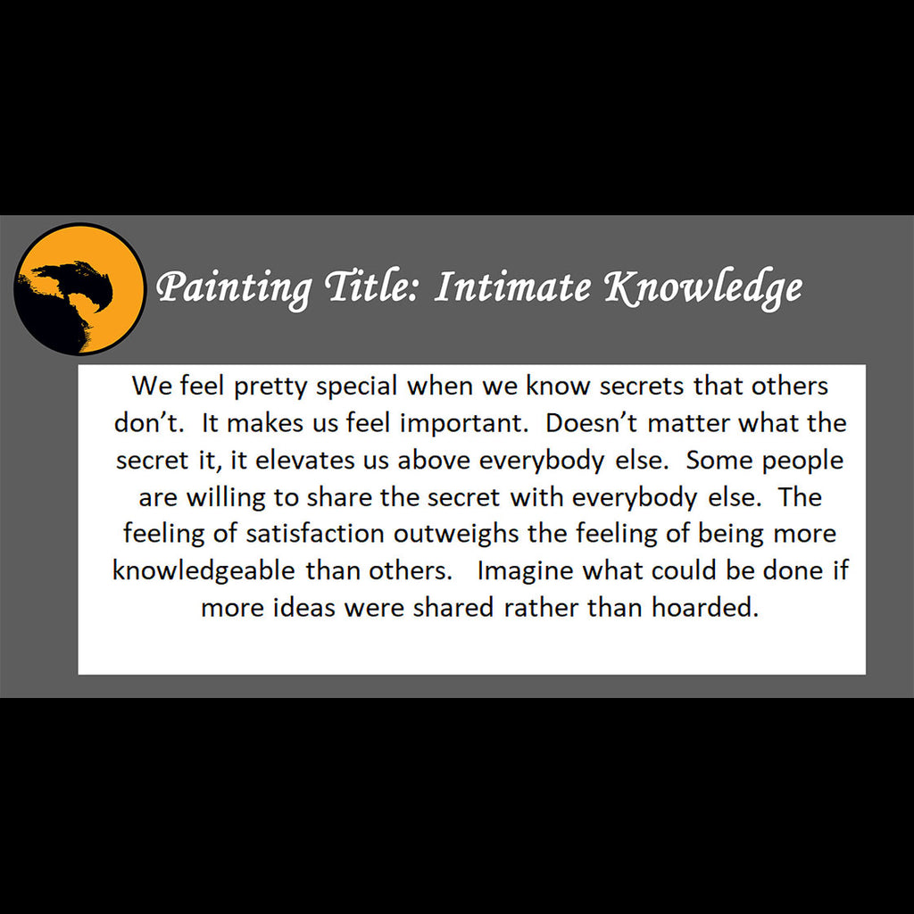 Intimate Knowledge Print <br>(about sharing secrets)