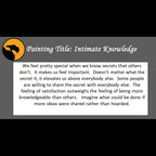 Intimate Knowledge Print <br>(about sharing secrets)