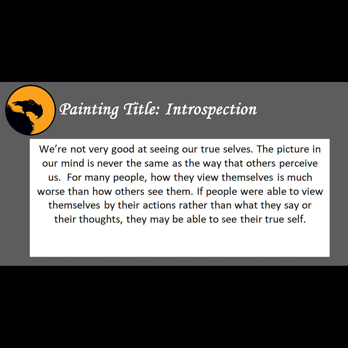 Introspection - about seeing our true self - 11x14, 11x17 Print