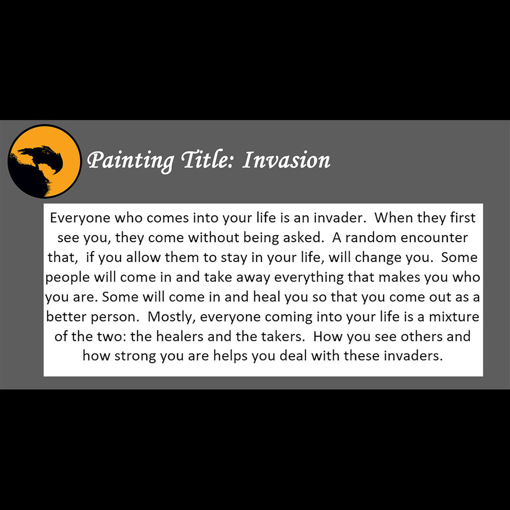 Invasion Print <br>(about people are givers and takers)