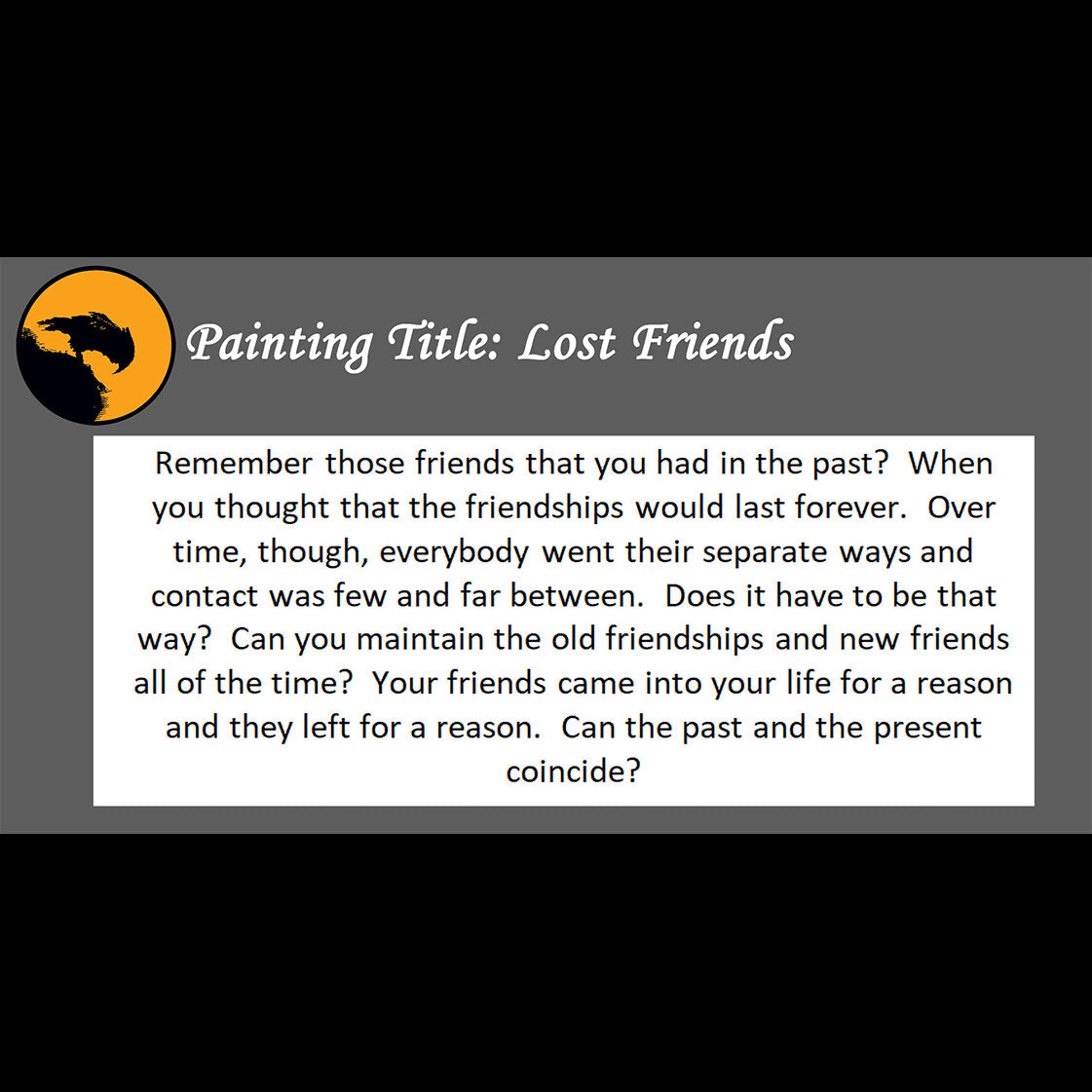 Lost Friends Print <br>(about remembering friends)