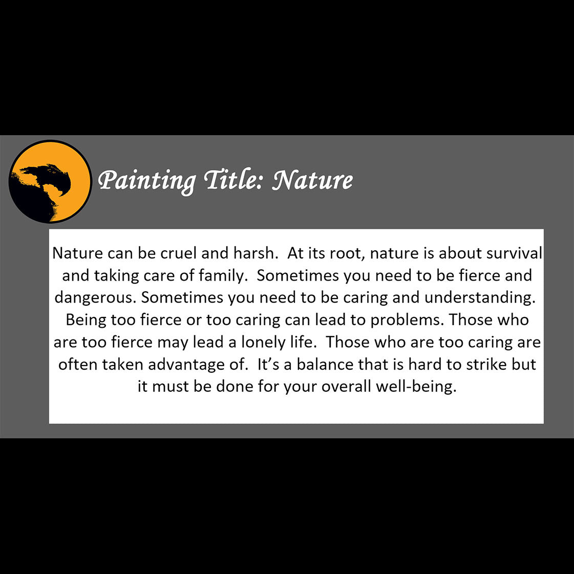 Nature - about being fierce and caring - 11x14, 11x17 Print