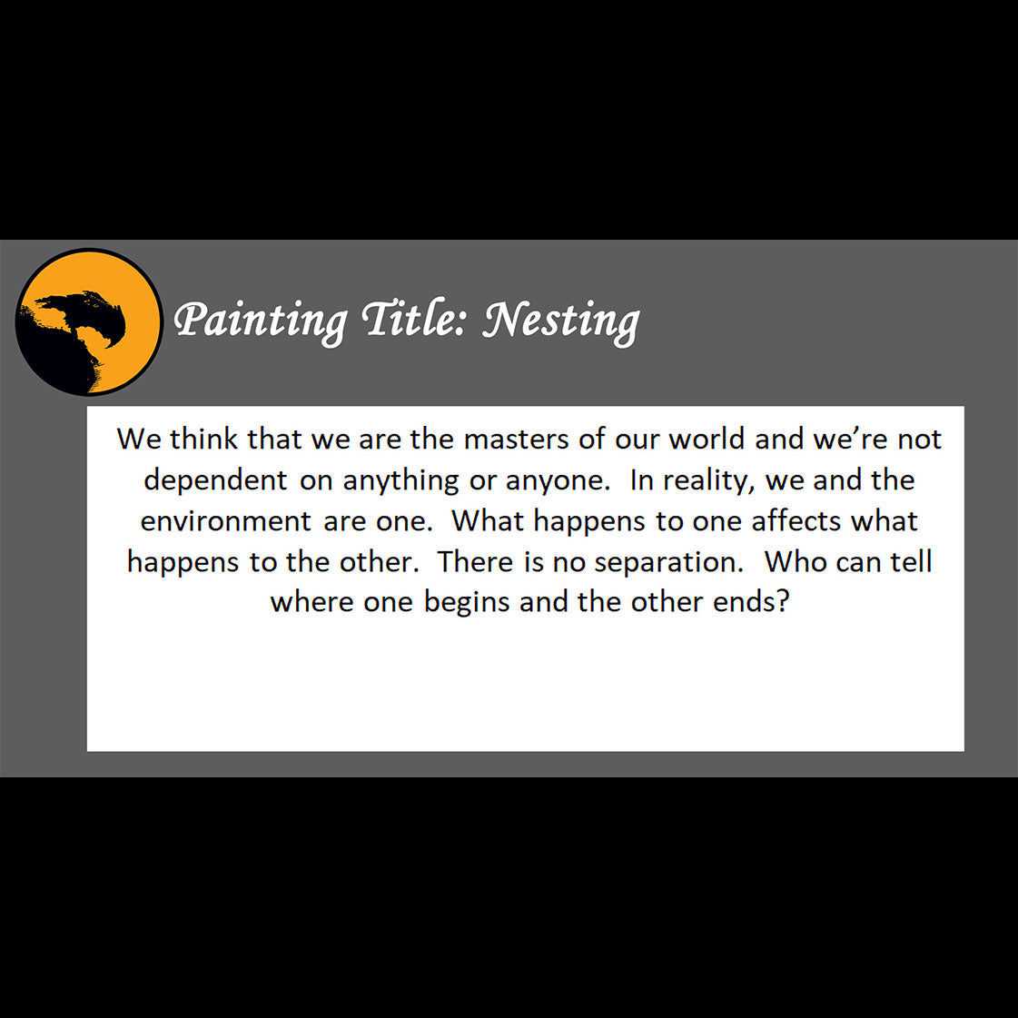 Nesting - about how our environment affects us - 11x14, 11x17 Print