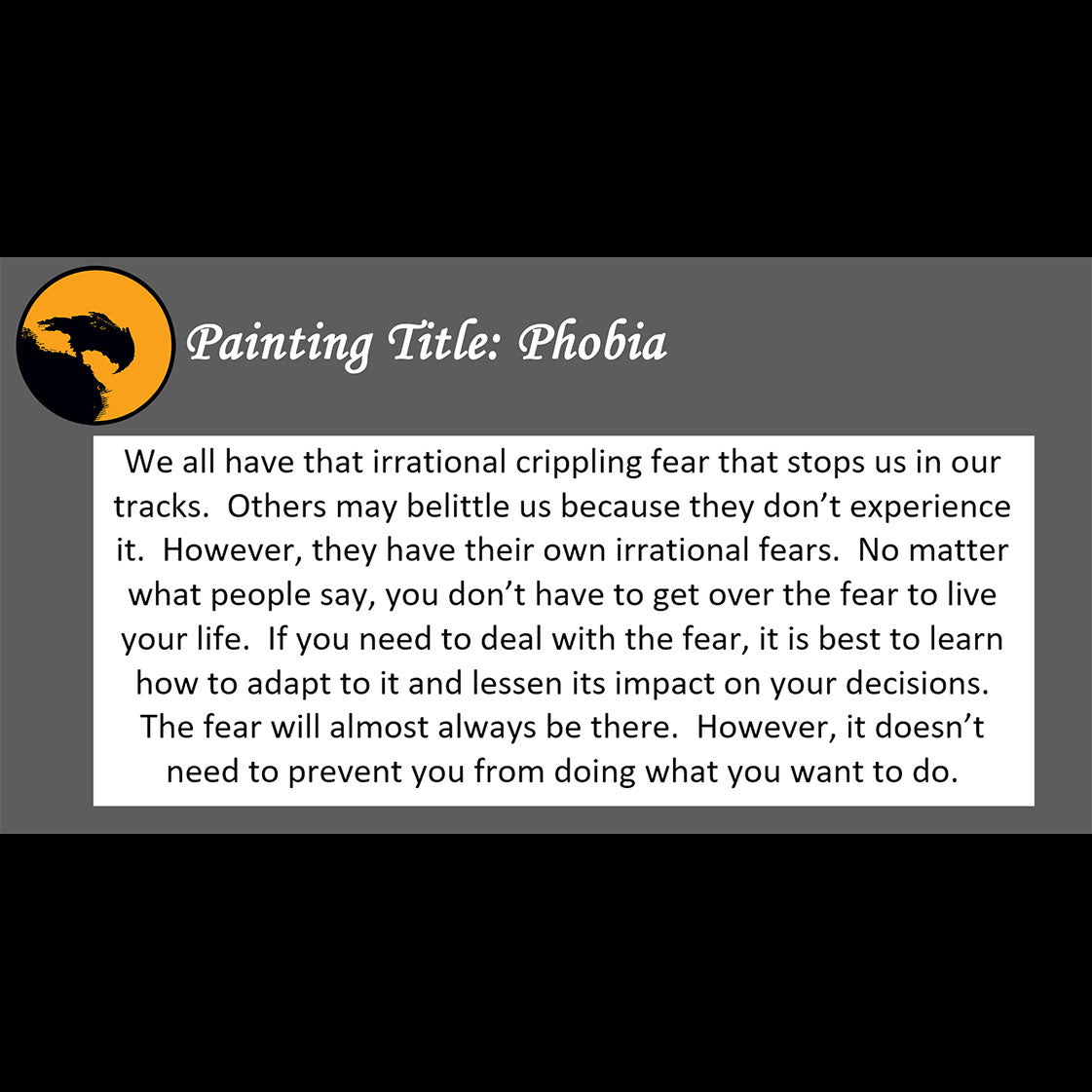 Phobia Print <br>(about adapting to fear)