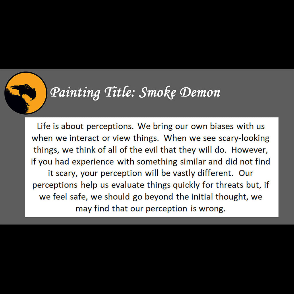 Smoke Demon Print <br>(about our biases)
