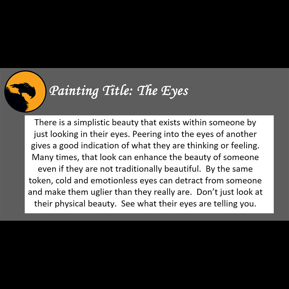 The Eyes - about window into soul - 11x14, 11x17 Print