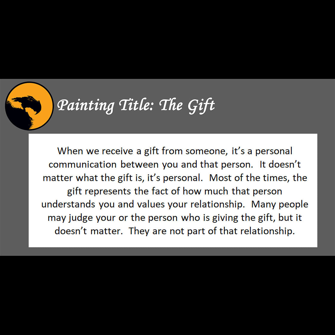 The Gift - about personal communication - 11x14, 11x17 Print