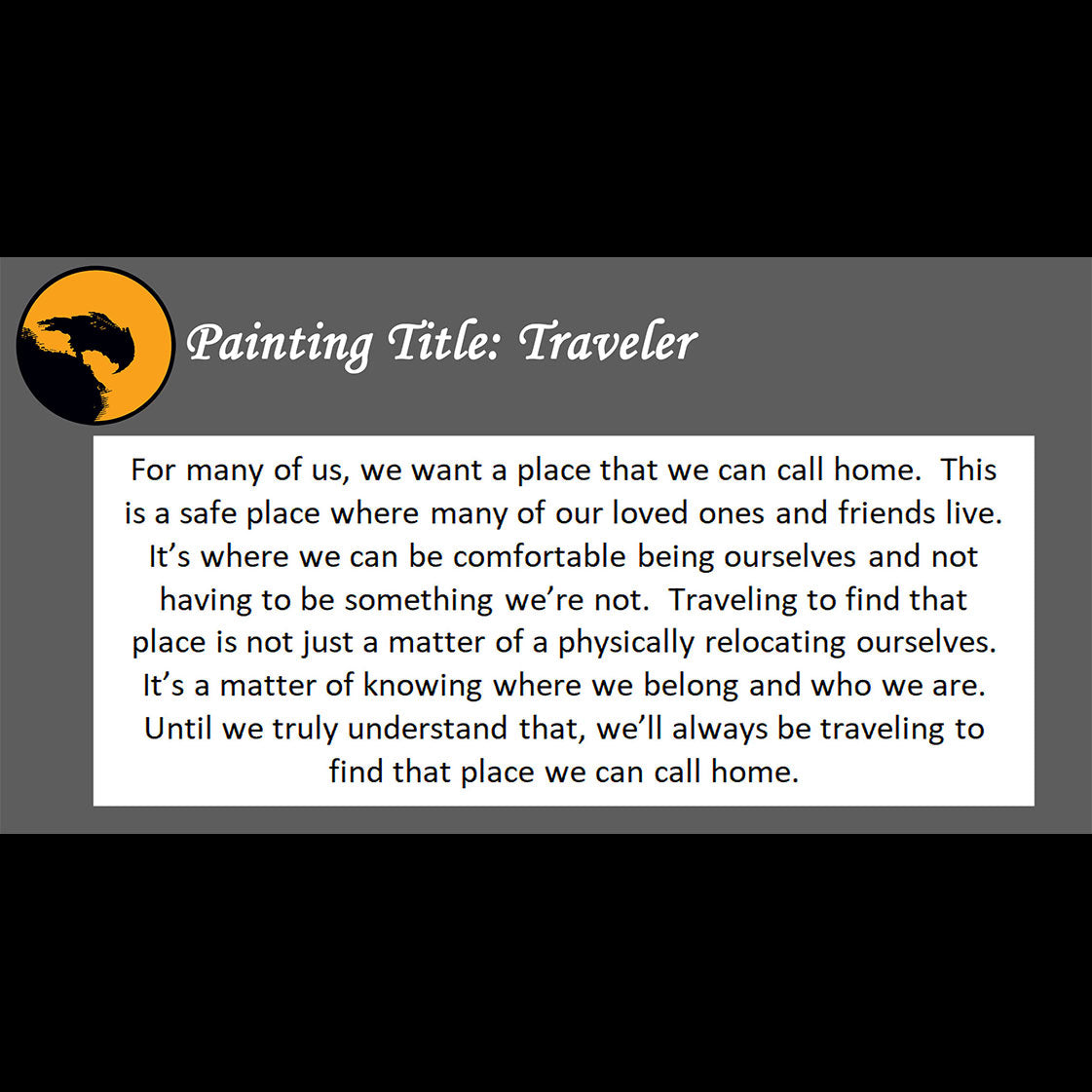 Traveler - about finding a home - 11x14, 11x17 Print