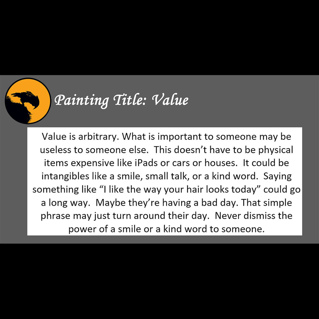Value Print <br>(about the power of a kind smile)