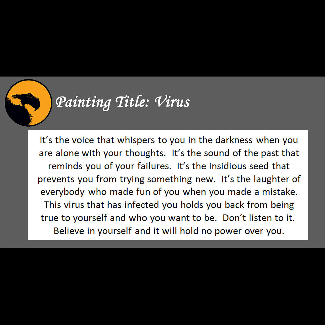 Virus Print <br>(about voices in the darkness)