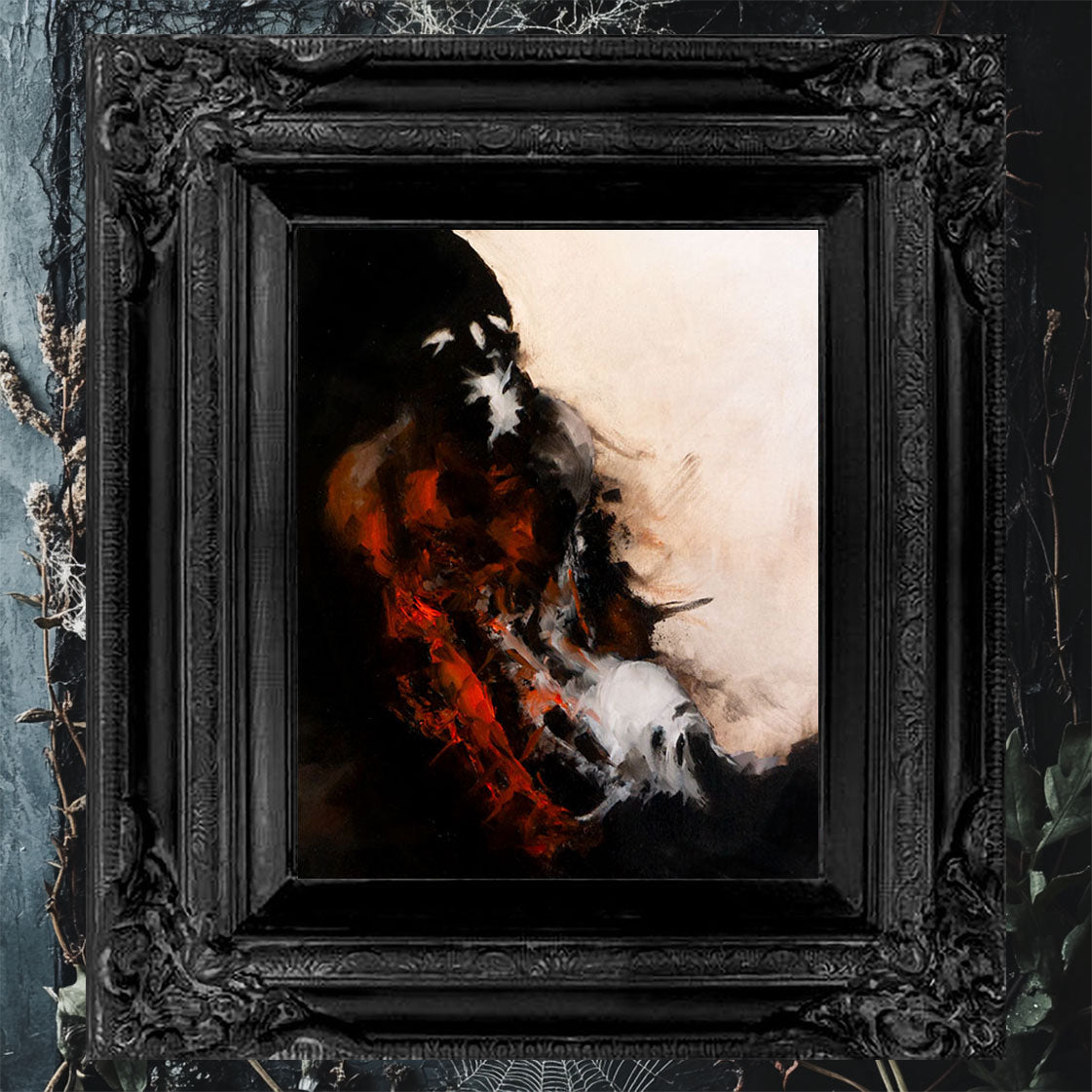 Pain - about pain within us - 9 x 12 Original Framed Oil Painting