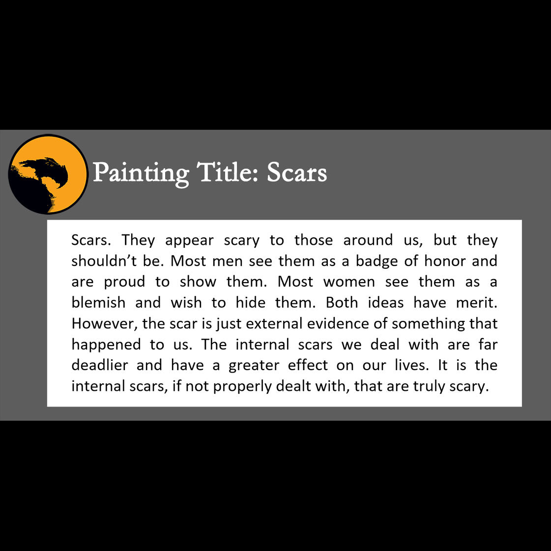 Scars - about our hidden issues - 11x14, 11x17 Print
