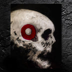 Skull Painting #12 - 8 x 10 Original Framed Oil Painting