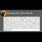 Three Worlds - about work-life balance - 11x14, 11x17 Print
