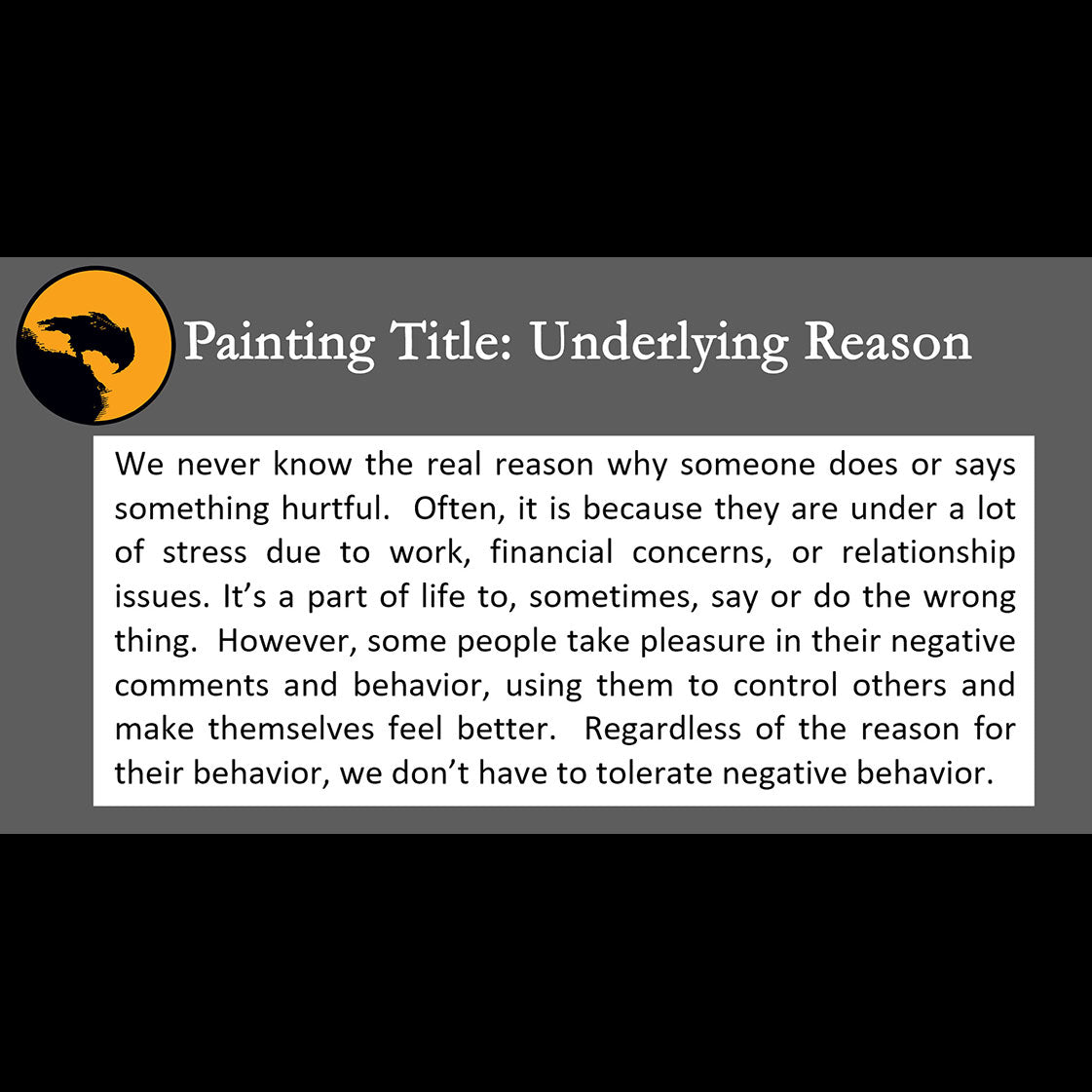Underlying Reason Print<br> (about unknown reasons)