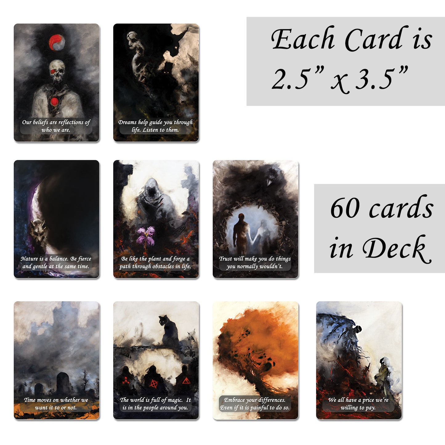Understanding Myself Zen/Inspiration Deck of 60 Cards and Downloadable PDF