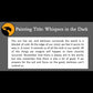 Whispers in the Dark - about dark thoughts - 11x14, 11x17 Print
